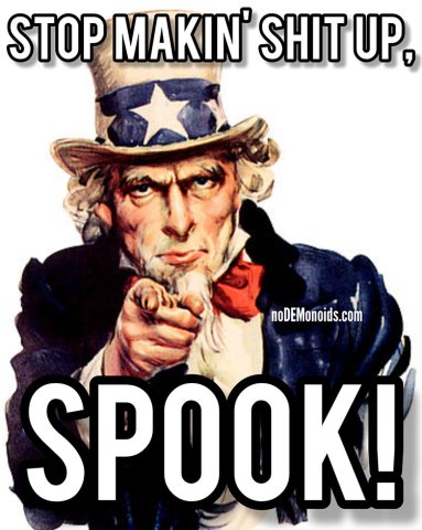 Stop makin shit up, Sp00k!
